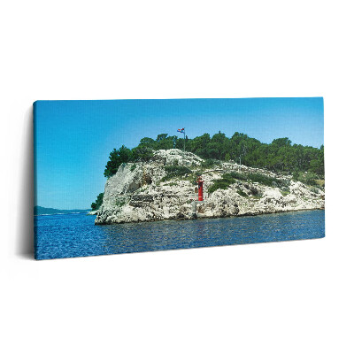 Print pe pânză 140x70 Ruta pitorească din Split, Croația