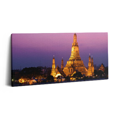 Print pe pânză 140x70 Templu în Bangkok, Thailanda