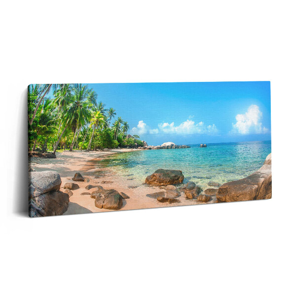 Print pe pânză 140x70 Plajă frumoasă în Thailanda