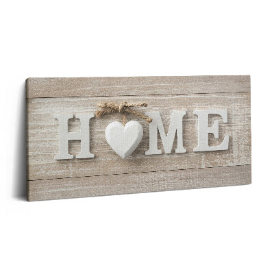 Print pe pânză 140x70 Inscripție acasă