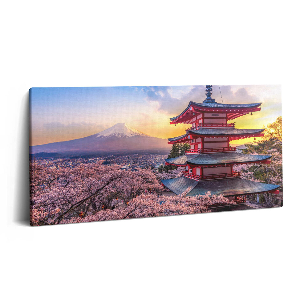 Print pe pânză 140x70 Construcție japoneză