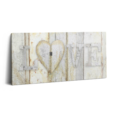 Print pe pânză 140x70 Inscripția dragoste