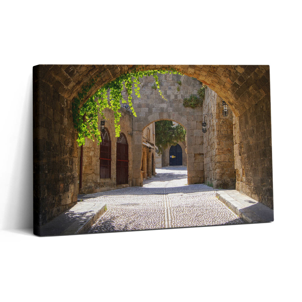 Tablou canvas 30x20 Stradă medievală în Rhodos, Grecia