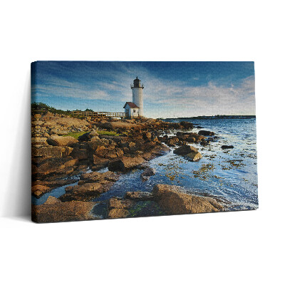 Tablou canvas 30x20 Peisaj cu stânci de far și cer