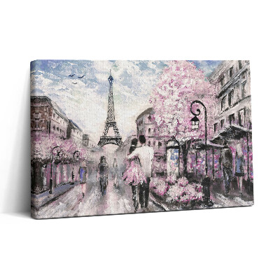Tablou canvas 30x20 Paris și Turnul Eiffel