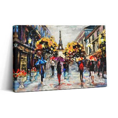 Tablou canvas 30x20 Străzile Eiffel Nova - Toamna pictată