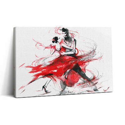 Tablou canvas 30x20 Abstracția unui cuplu de dansatori