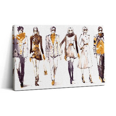 Tablou canvas 30x20 Ilustrație pentru prezentarea de modă pentru femei și bărbați