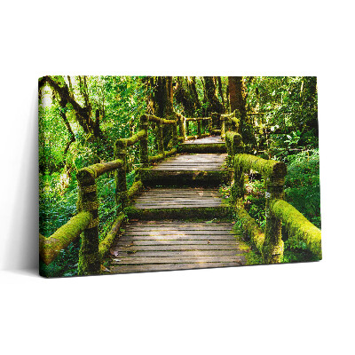 Tablou canvas 30x20 Pasarelă pietonală din lemn - agroturism
