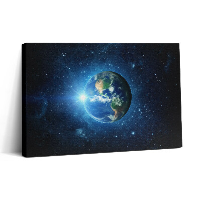 Tablou canvas 30x20 NASA - Galaxia Pământului și Soarele