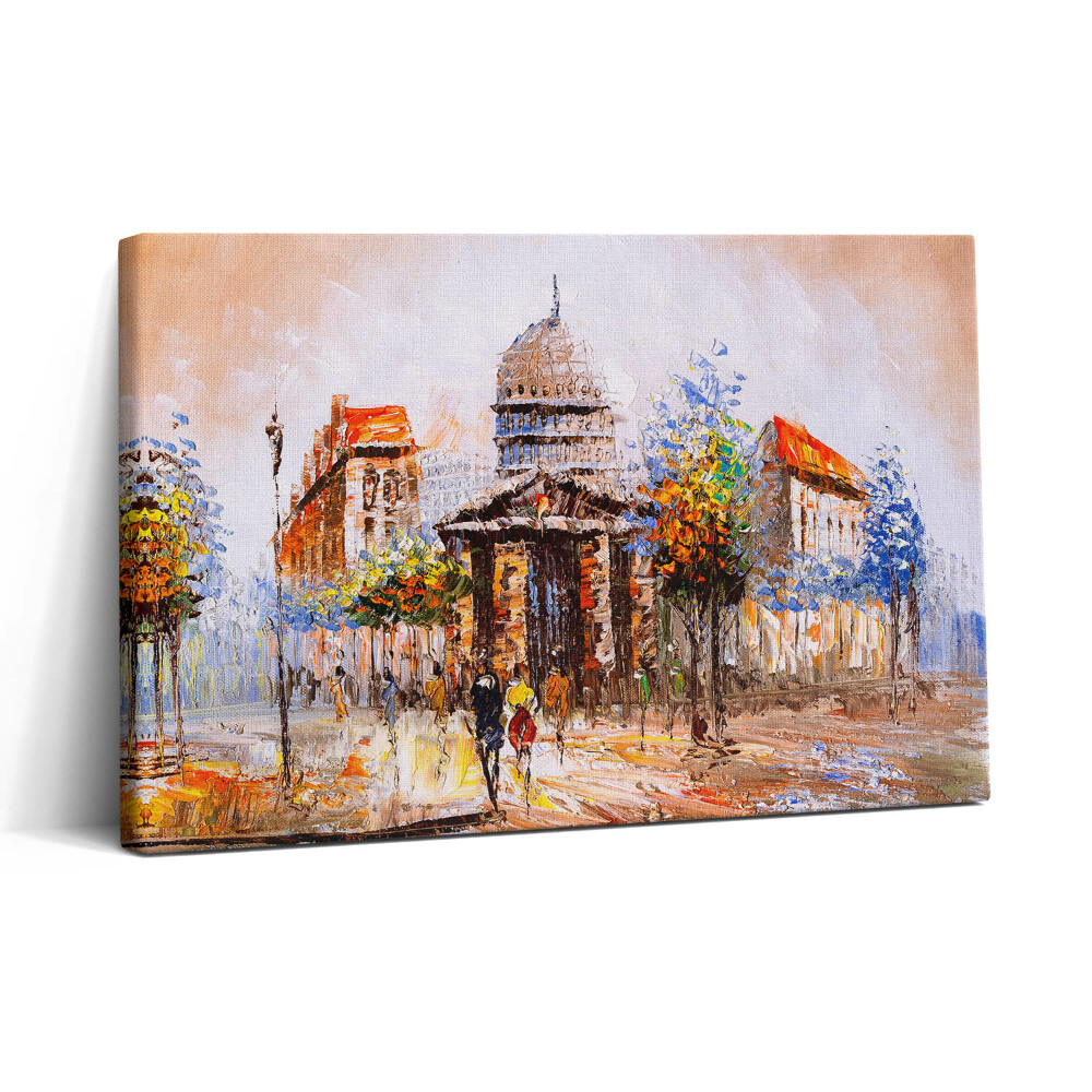 Tablou canvas 30x20 Pictură - colorată harababură artistică urbană