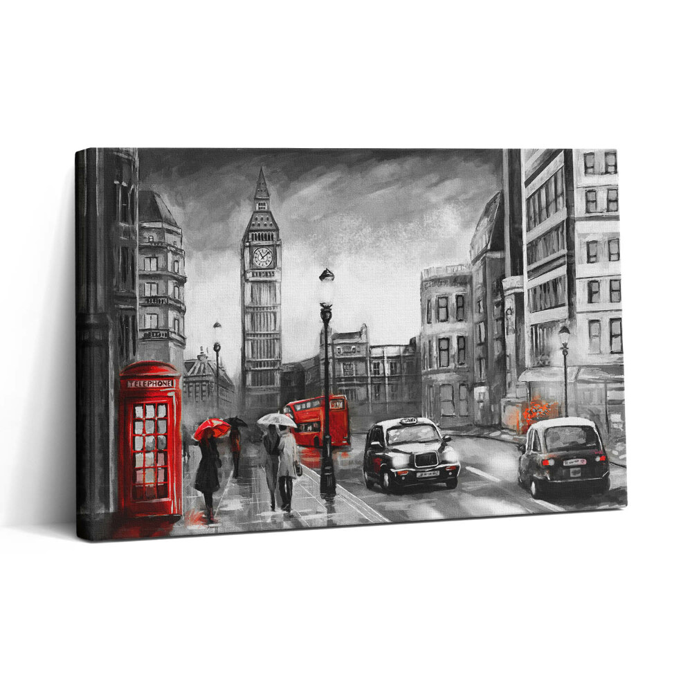 Tablou canvas 30x20 Vedere a străzii din Londra și a Big Ben-ului