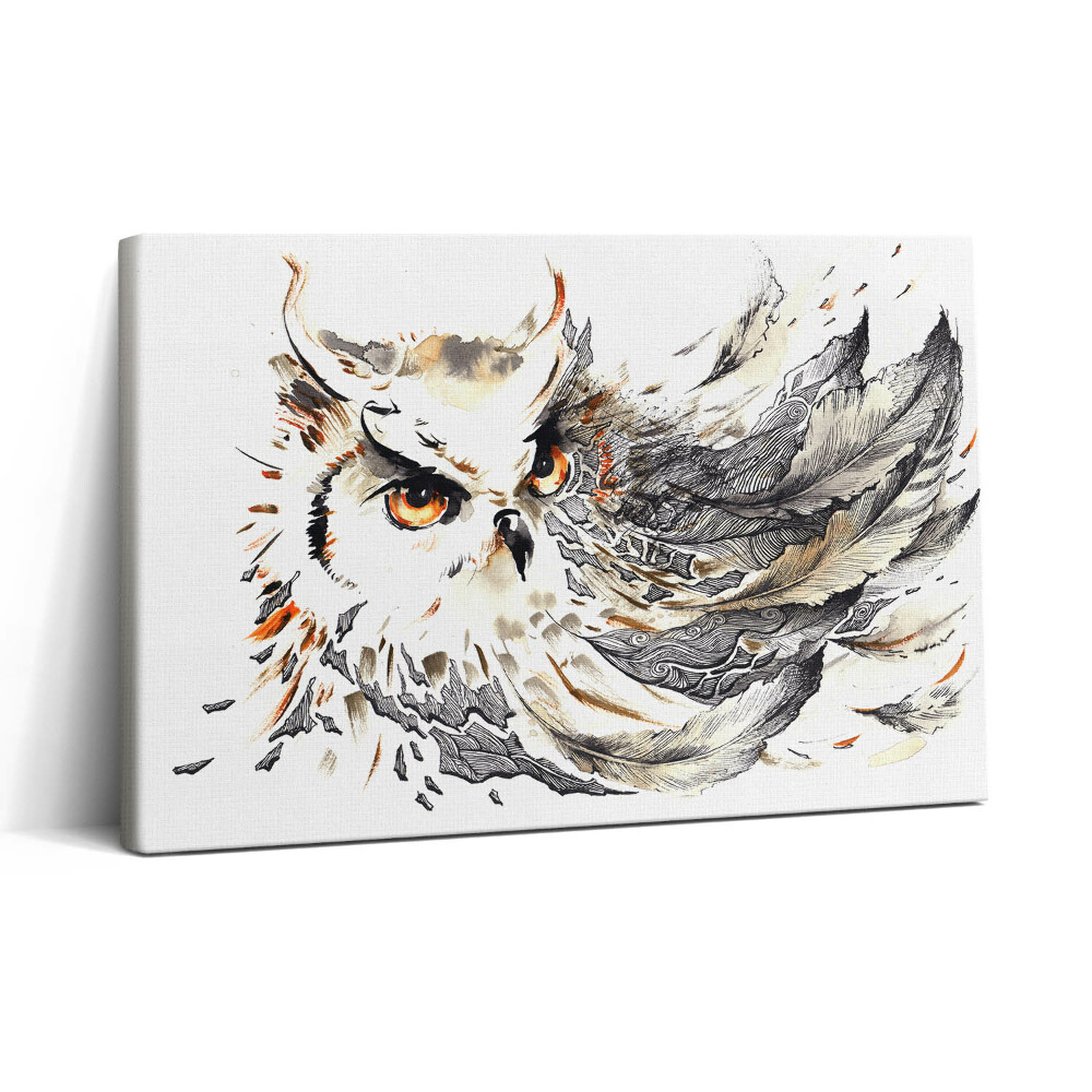 Tablou canvas 30x20 Bufniță, simbol al înțelepciunii și științei