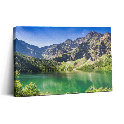Tablou canvas 30x20 Pădure și natură în munții lacului
