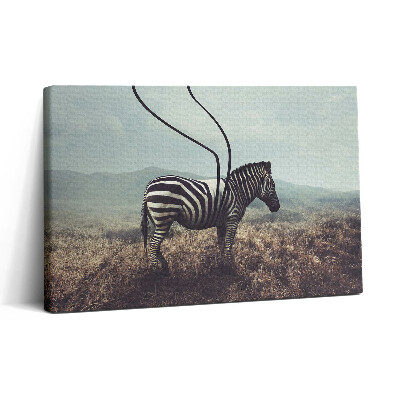 Tablou canvas 30x20 Ilustrație cu dungi zebră