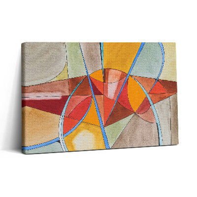 Tablou canvas 30x20 Artă - Vitralii portocalii