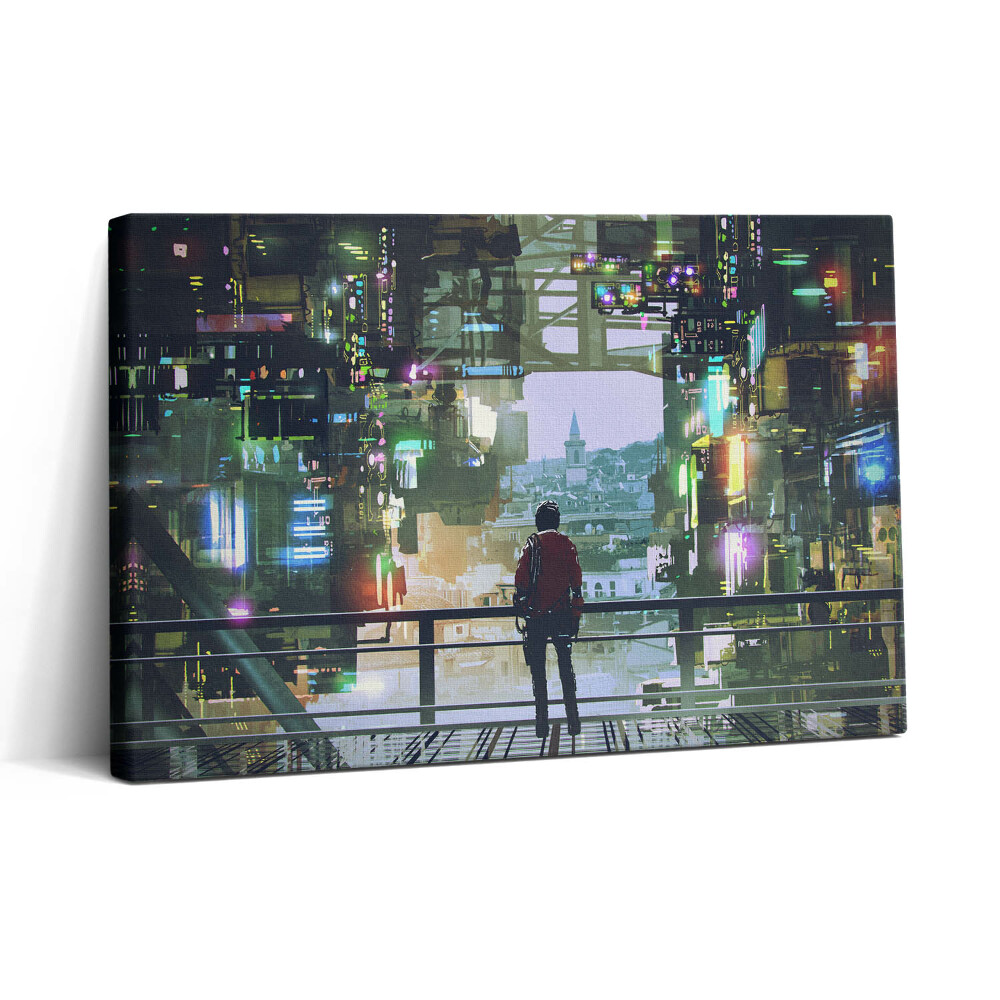 Tablou canvas 30x20 Orașul Cyberpunk