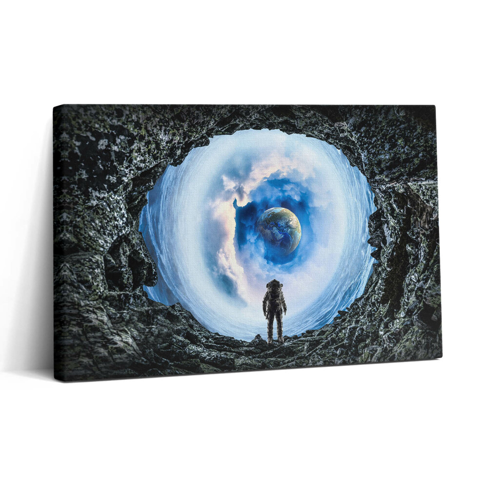 Tablou canvas 30x20 Gaură spațială și astronaut
