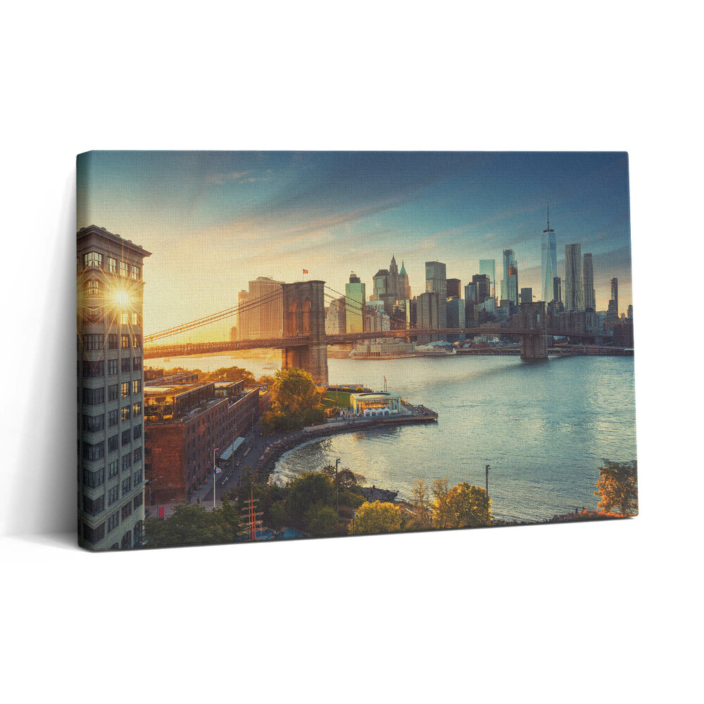 Tablou canvas 30x20 Podul Brooklyn din Manhattan, New York