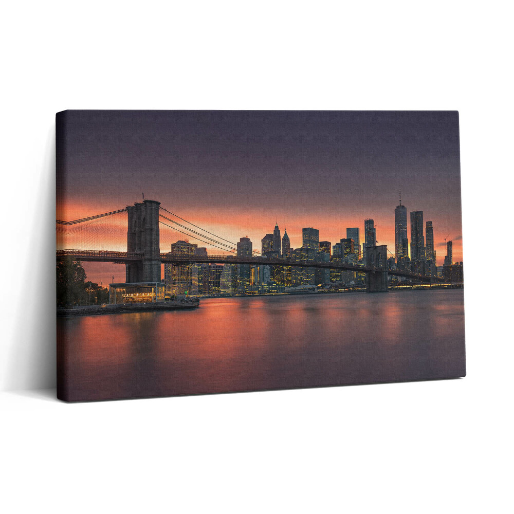 Tablou canvas 30x20 East River în New York