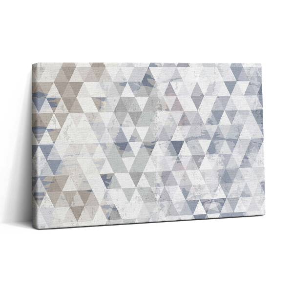Tablou canvas 30x20 Model geometric cu triunghiuri