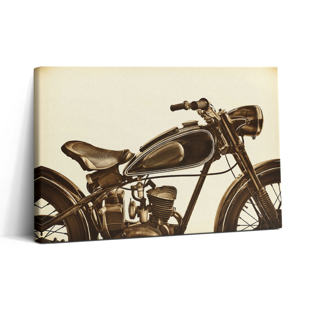 Tablou canvas 30x20 Retro sepia - motocicletă de epocă