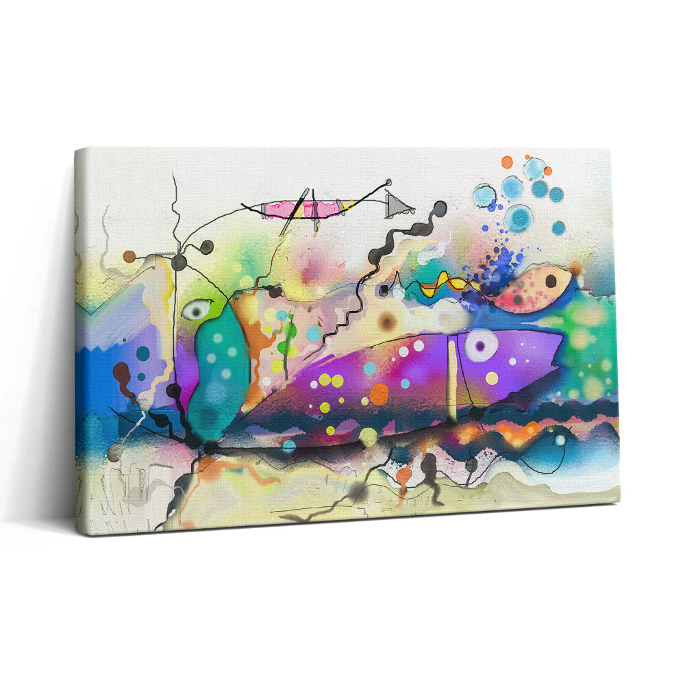 Tablou canvas 30x20 Imagine cu pești în mare