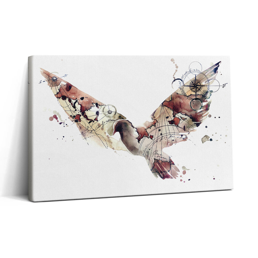 Tablou canvas 30x20 Acuarelă abstractă de păsări