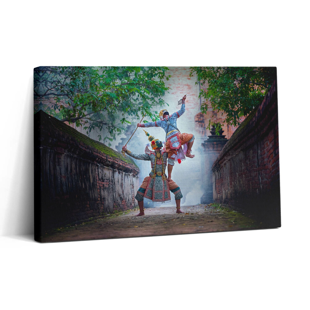 Tablou canvas 30x20 Thailanda dansează cu măști