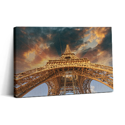 Tablou canvas 30x20 Turnul Eiffel la soare