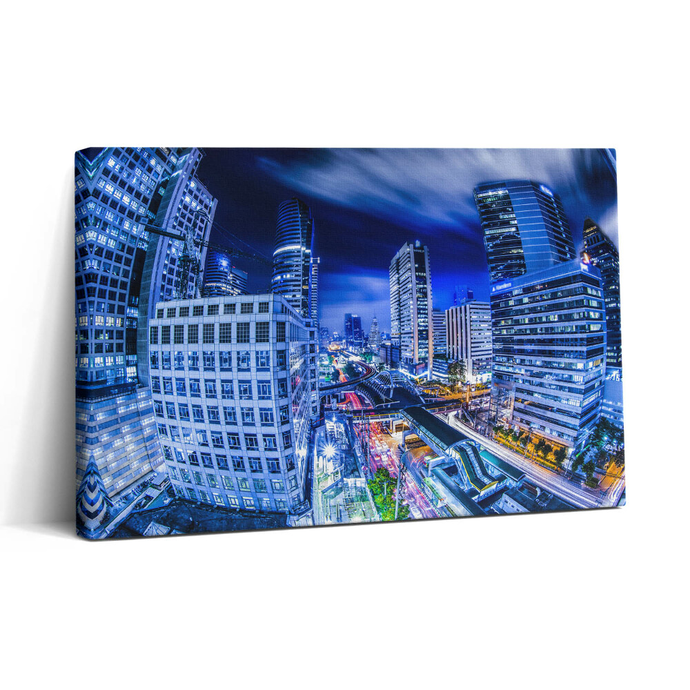 Tablou canvas 30x20 Vedere nocturnă a orașului Bangkok