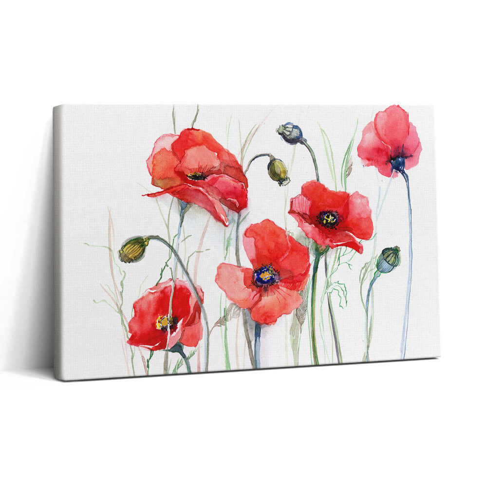 Tablou canvas 30x20 Arta picturii - Maci roșii