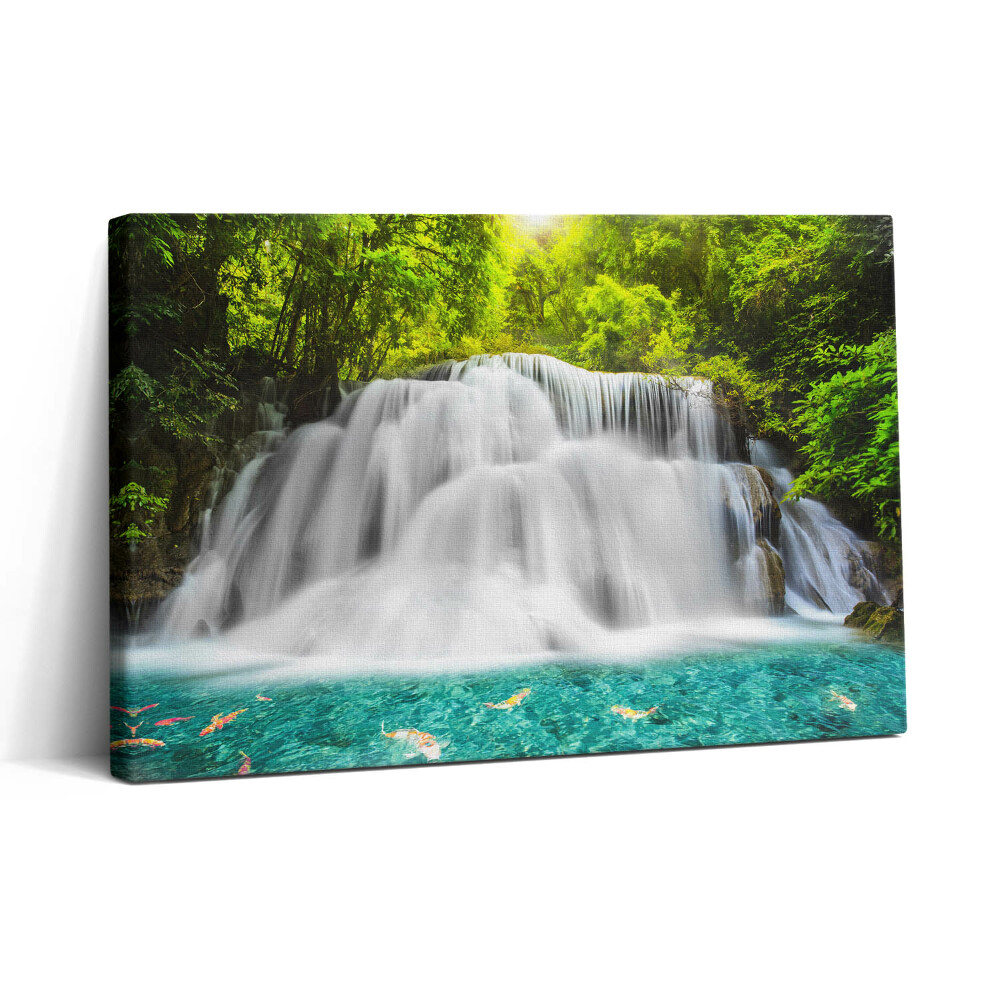 Tablou canvas 30x20 Cascada Huai Mae Khamin din Thailanda