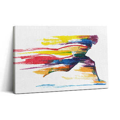 Tablou canvas 30x20 Ilustrație colorată a unui alergător