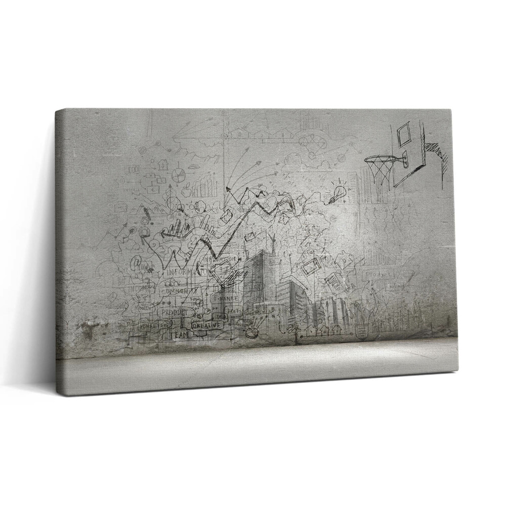 Tablou canvas 30x20 Schiță de oraș