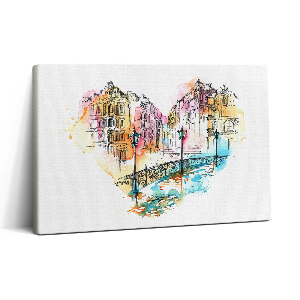 Tablou canvas 30x20 Arhitectură în formă de inimă