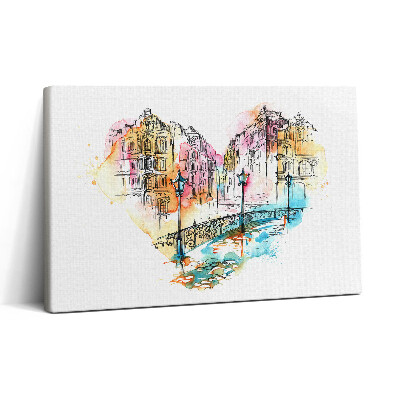 Tablou canvas 30x20 Arhitectură în formă de inimă