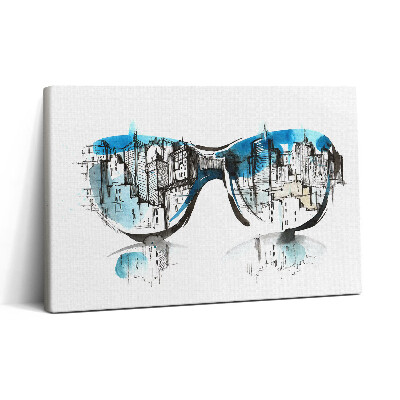 Tablou canvas 30x20 Orașul în ochelari