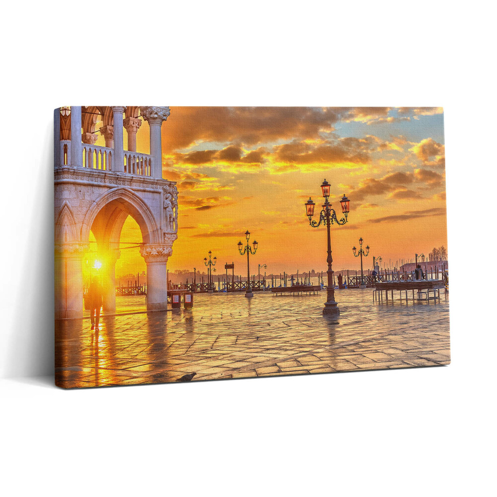 Tablou canvas 30x20 Piața Veneției la apus