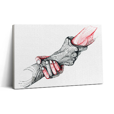 Tablou canvas 30x20 Se țin de mână