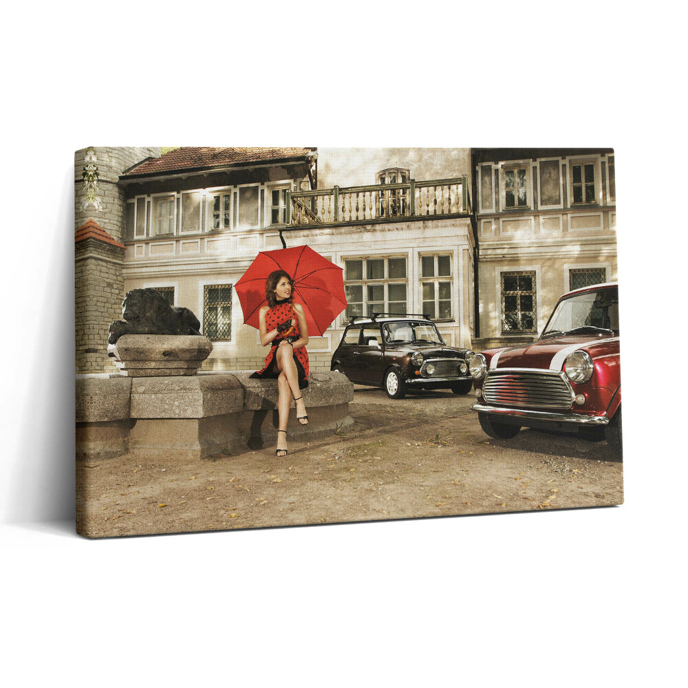 Tablou canvas 30x20 Mașini de școală veche