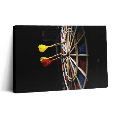 Tablou canvas 30x20 Darts și tablă de darts