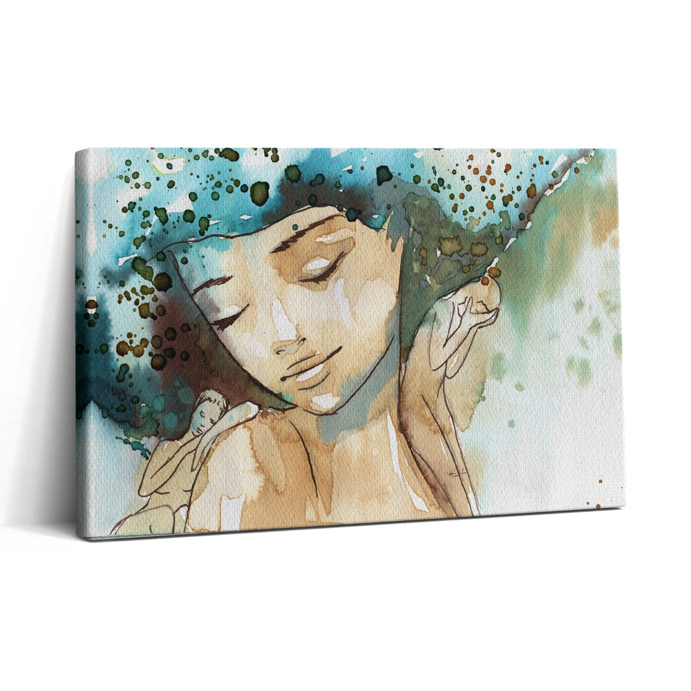 Tablou canvas 30x20 Femeie abstractă