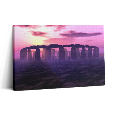 Tablou canvas 30x20 Apus de soare la Stonehenge