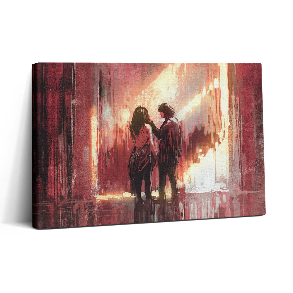 Tablou canvas 30x20 Un cuplu tânăr îndrăgostit