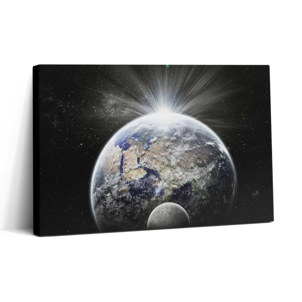 Tablou canvas 30x20 Vedere a Pământului și a Lunii