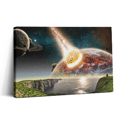 Tablou canvas 30x20 Sfârșitul planetei lumii