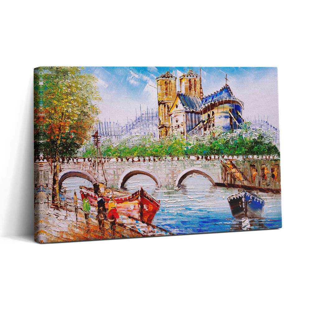 Tablou canvas 30x20 Vopsirea unei bărci