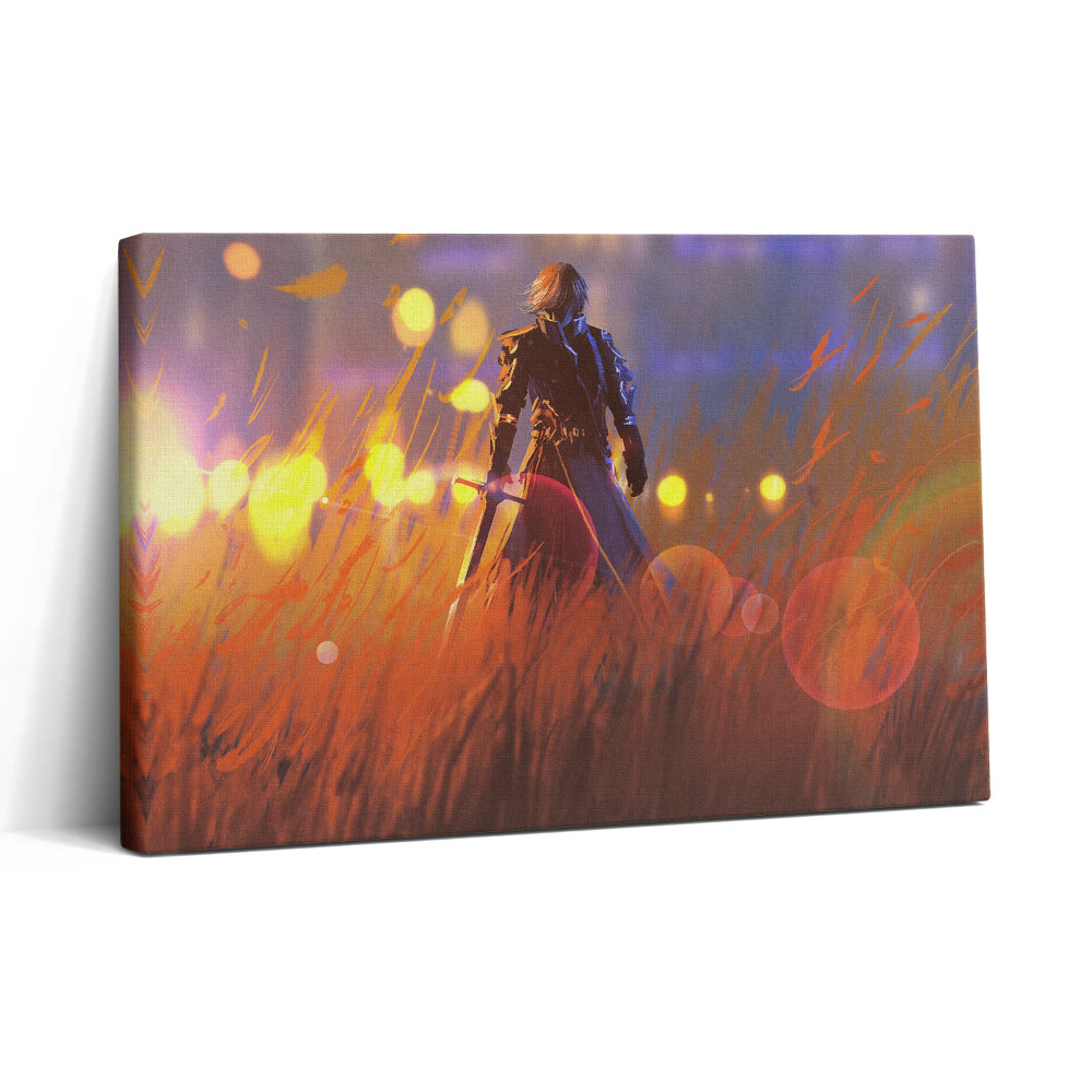 Tablou canvas 30x20 Cavaler cu o sabie