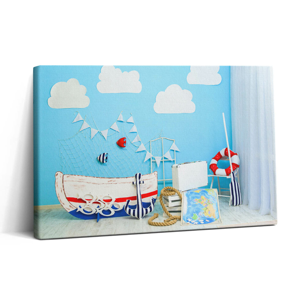 Tablou canvas 30x20 Expediție pe mare - camera copiilor